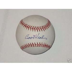  Coot Veal Autographed Baseball   Senators Official Ml 