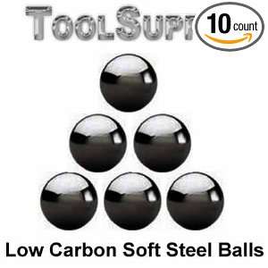 Ten 2 Soft Polish steel bearing balls AISI 1018 machinable low carbon 