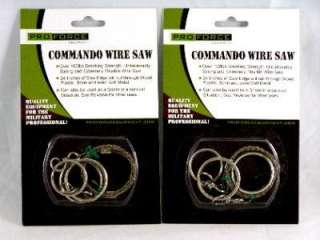 TWO (2) Pro Force Commando Wire Saw Stainless Steel  