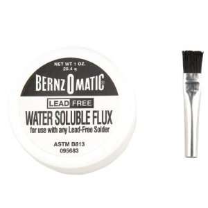 Bernzomatic Water Soluble Flux & Brush, 1 oz.  Industrial 