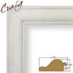 White Custom Wood Picture Frames (Square Sizes)  