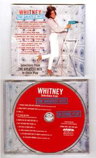 WHITNEY HOUSTON The Greatest Hits IN STORE PLAY PROMO 10 Track USA 