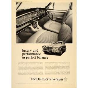  1968 Ad Daimler 4.2 Litre Sovereign Automobile Interior 