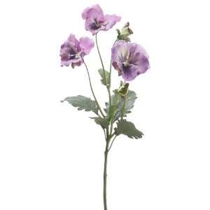  18 Silk Pansy Flower Spray  2 Tone Lilac (case of 12 