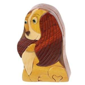  Handcrafted Wooden Animal Shape Secret Jewelry Puzzle Box 