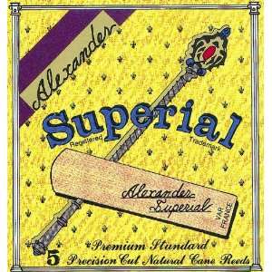   Superial Bb Clarinet Reed Strength 2 Box of 5 Musical Instruments