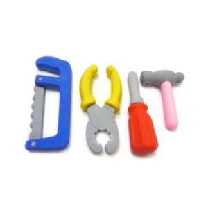  Japanese Fun: 4 Piece Handy Tools Erasers: Toys & Games
