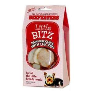   Little Bitz Small Round Chips W/chicken On Top 3oz