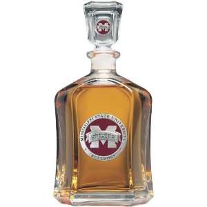  Mississippi State University Capitol Glass Decanter