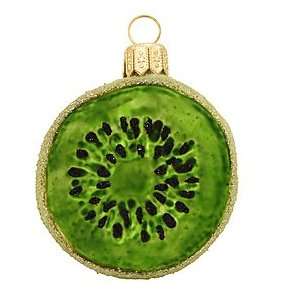 Kiwi Half Glass Ornament