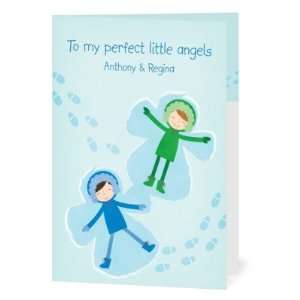  Christmas Greeting Cards   Snow Angels By Rosy Designs 