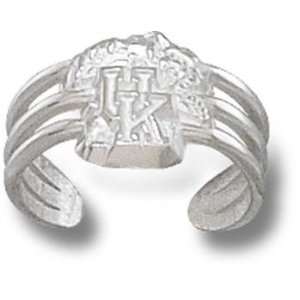  Kentucky Wildcats UK NCAA Sterling Silver Toe Ring 1/4 