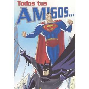  Greeting Card Birthday Justice League Spanish All Your 