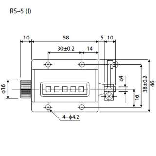 T1 Line Seiki Mechanical Ratchet Counter RS 5(I) New  