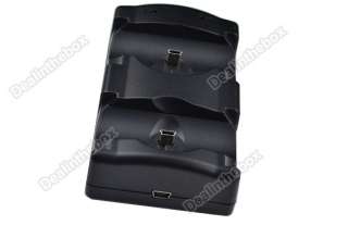 In 1 New Dual USB Charging Dock Station For PS3 Controllers/Move 