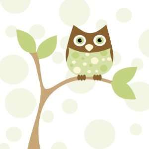  Soft Green Baby Owl Round Stickers: Arts, Crafts & Sewing