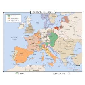  Universal Map World History Wall Maps   Europe 1494 1560 