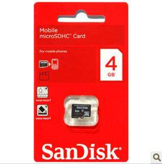 SanDisk Micro SDHC SD TF Card 4G 4GB CLASS4 DIGITAL 4 G  