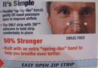 Breathe Right Nasal Strips Extra 50% Stronger Adult Size 44 Tan Large 