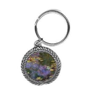   : Water Lily Pond Giverny By Claude Monet Key Chain: Office Products