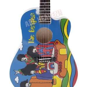  Beatles Yellow Submarine Miniature Acoustic Guitar Model 