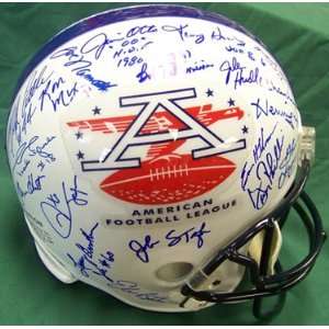  American Football League Autographed Helmet with 40 