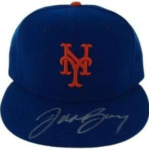   York Mets Blue Hat   Autographed MLB Helmets and Hats 