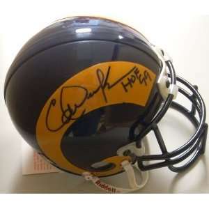  Autographed Eric Dickerson Mini Helmet   Authentic 