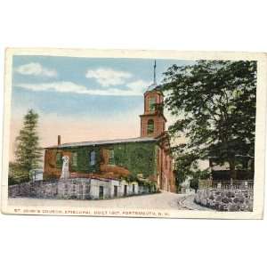  Vintage Postcard St. Johns Episcopal Church Portsmouth New Hampshire