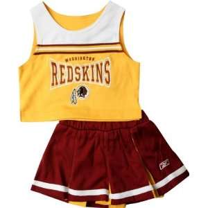 Washington Redskins Girls 4 6X 2 Pc Cheerleader Jumper:  