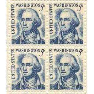 George Washington redrawn Set of 4 x 5 Cent US Postage Stamps NEW Scot 