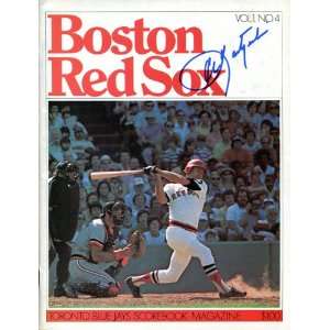   Carl Yastrzemski Autographed Boston Red Sox Program 