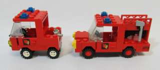 Vintage LEGO Legoland FIRE STATION #6382 + Fire Trucks #6366  