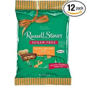 Russell Stover Sugar Free Peanut Butter Cup, 3 Ounce (Pack of 12 