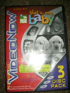 VIDEONOW 3 DISC PACK ANIMAL PLANET THATS MY BABY  