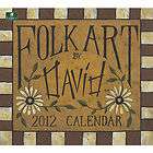Folk Art by DAVID 2012 Mini Wall Calendar Legacy MCA7901