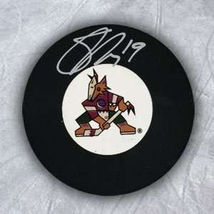  SHANE DOAN Phoenix Coyotes SIGNED Retro Logo Puck Sports 