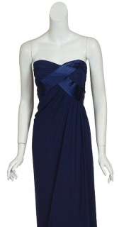 Classy A.B.S. ABS Navy Blue Strapless Gown Dress 4 NEW  