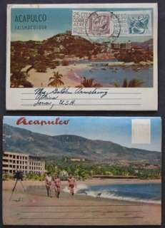 ACAPULCO Guerrero Mexico Hotel 1950 Postcard Folders  