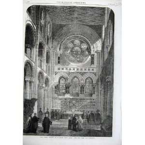  1861 Abbey Church Waltham Holy Cross Interior East End 