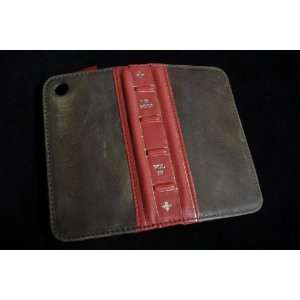   Genuine Leather Wallet Card Holder Protect Case for iPhone 4 4S