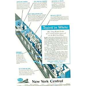 : New York Central Railroad Trains in White, How Army Hospital Trains 