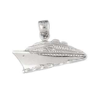   Sterling Silver Pendant Cruise Ship: CleverSilver: Jewelry