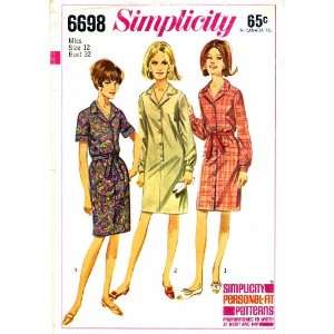   Sewing Pattern Slim Dress Size 12 Bust 32 : Arts, Crafts & Sewing