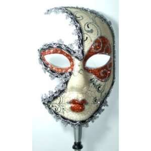   Venetian Masquerade Carnival Handheld Party Mask #001