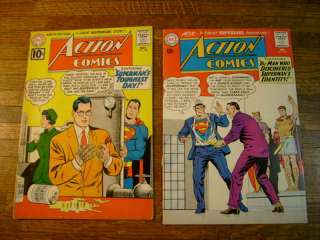 ACTION COMICS ##282, #297 & 345 SUPERMAN, CANDID CAMERA  