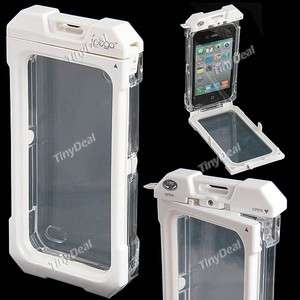 White Genuine iPega Waterproof Protective Case Box for iPhone 4G/4S 