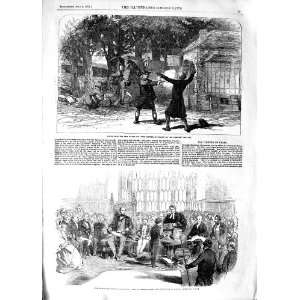  1854 Courier Lyons Theatre Harrow School Prince Albert 