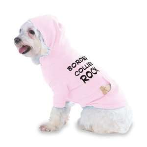 Border Collies Rock Hooded (Hoody) T Shirt with pocket for your Dog or 