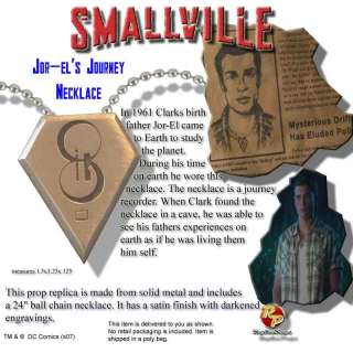 Smallville Jor el memory pendant necklace replica prop  
